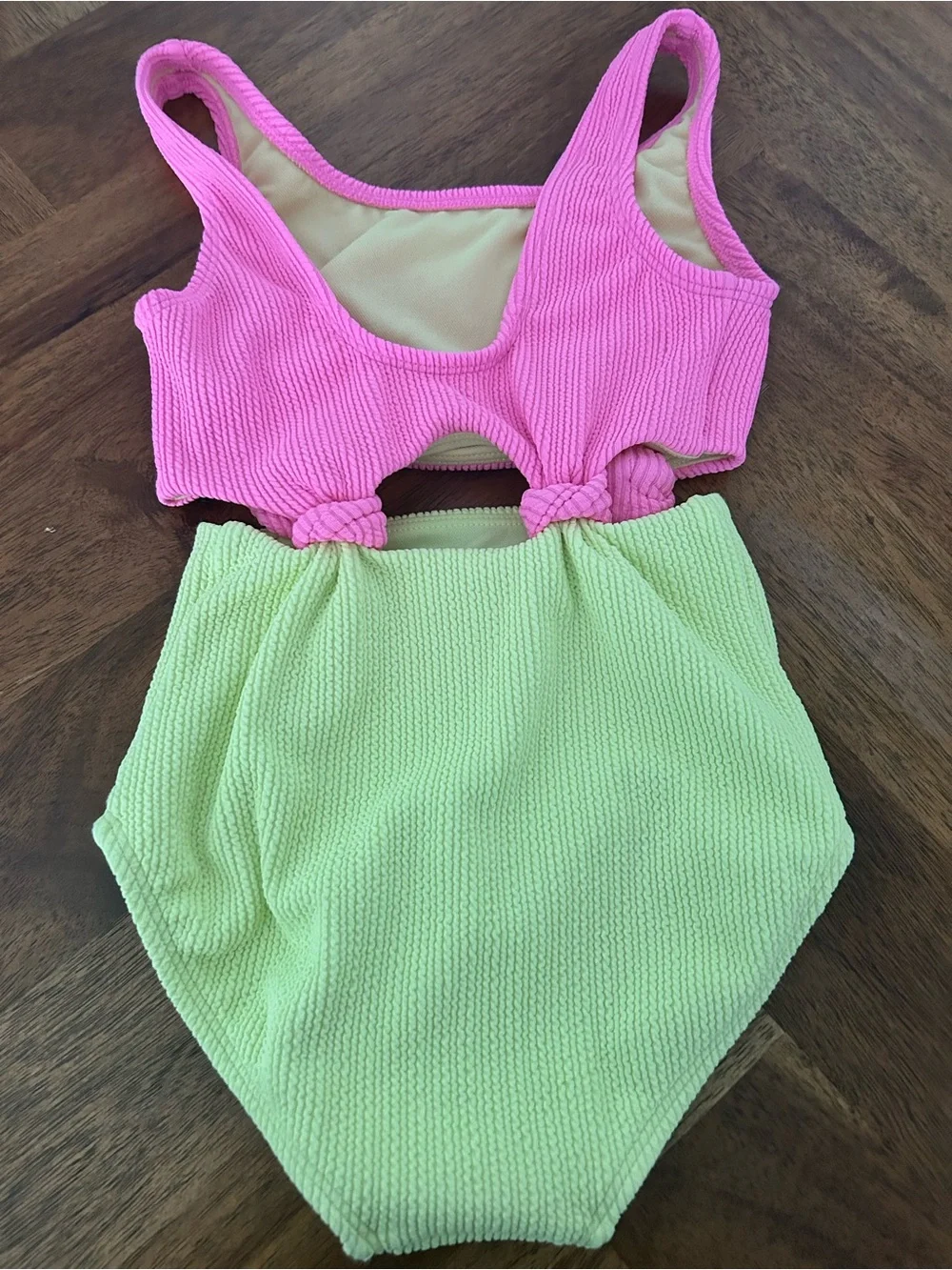 art class Pink and Yellow Ribbed Two-Piece Set - Picture 2 of 3